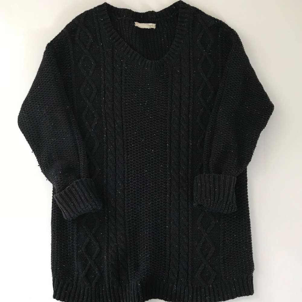 Black speckled sweater